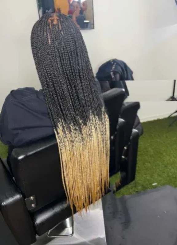 Small Medium Knotless Braids